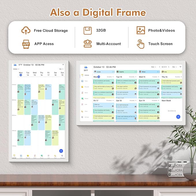 27" Smart Digital Calendar for-Family-Business-Schedules - Image 12