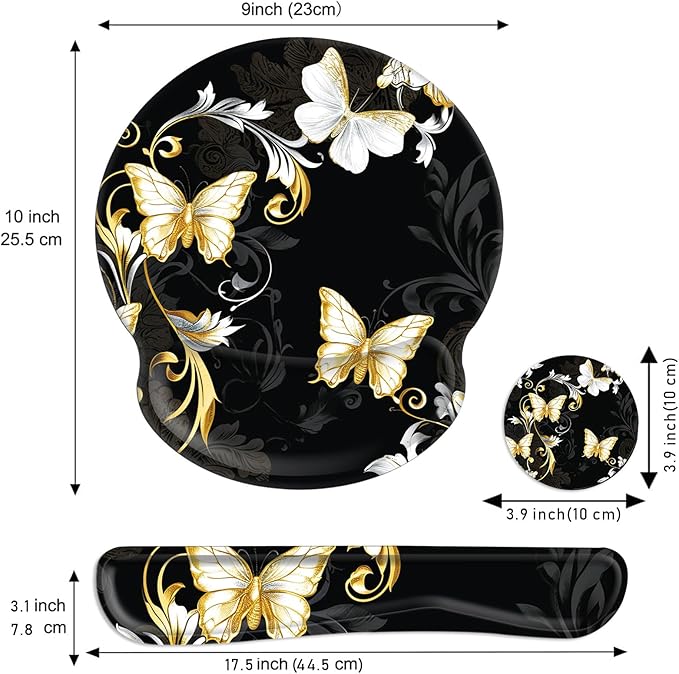 Keyboard Wrist Rest and Mouse Pad Wrist Support Set - Image 2