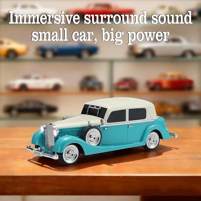 WSTER Vintage Car Bluetooth Speaker, Retro Classic Model - Image 7