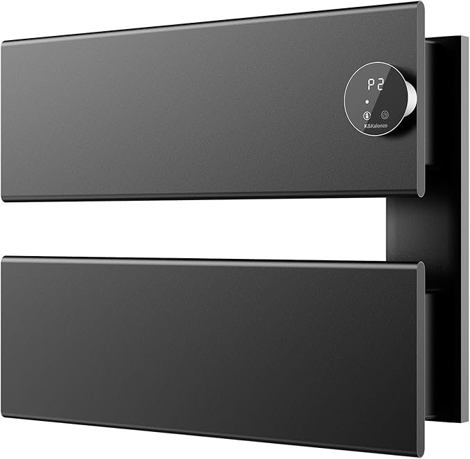 K&KALONZO Electric Towel Warmer, 18.35" W x 14.6" H Wall-Mounted Towel Heater by KKALONZO