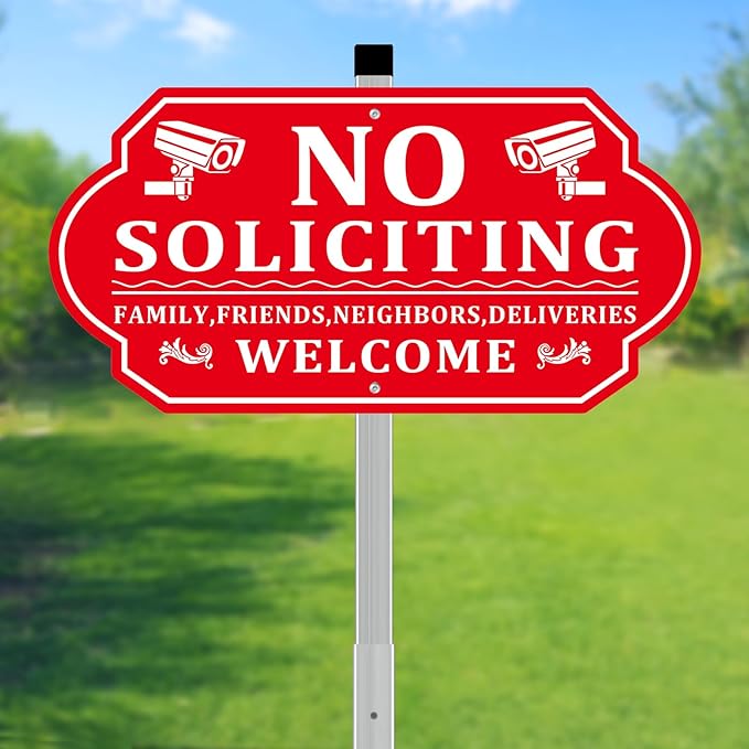 No Soliciting Sign for House, No Soliciting Signs for Front Door - Image 8