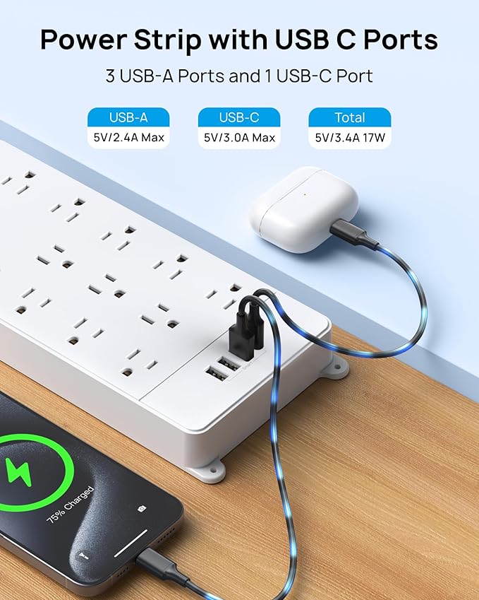 TROND Power Strip Surge Protector - Image 6