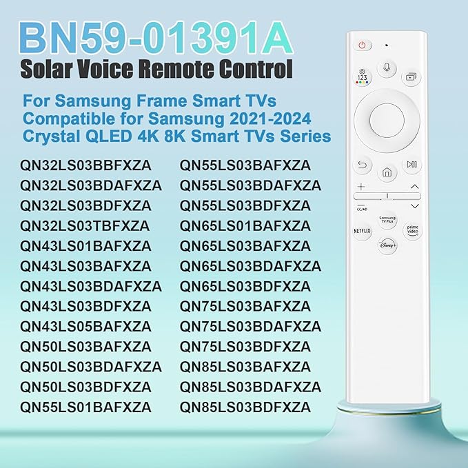 BN59-01391A Solar Voice Remote for Samsung Frame TV Remote Replacement - Image 2