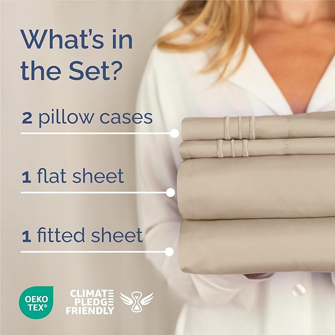 King Size 4 Piece Sheet Set - Image 2