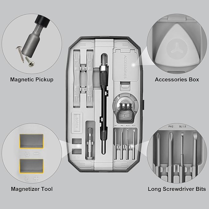 STREBITO Precision Screwdriver Set 153 in 1 Small Screwdriver Set - Image 6
