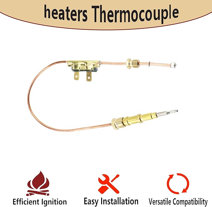 lrnyso heaters Thermocouple 13 3/4" 113884-01 26654 fits Desa, Remington Air - Image 7