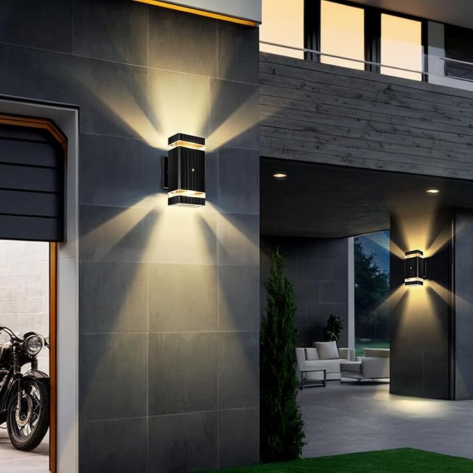 MZLITI Dusk to Dawn Outdoor Lighting 2Pack, 3000K Warm White Outdoor Wall Lights - Image 4