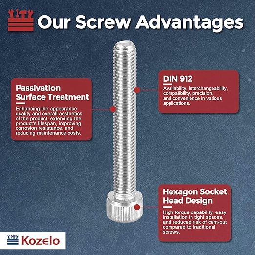 Kozelo 2pcs Socket Head Cap Screws - Image 3