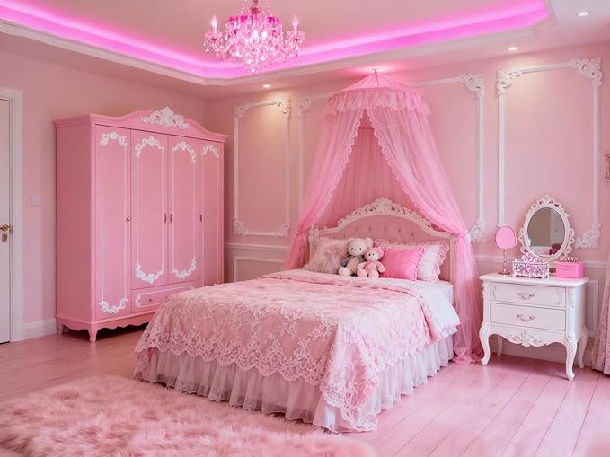 Pink Led Lights Strip Valentines Galentines Day Decor Rope Lights Easy DIY - Image 7