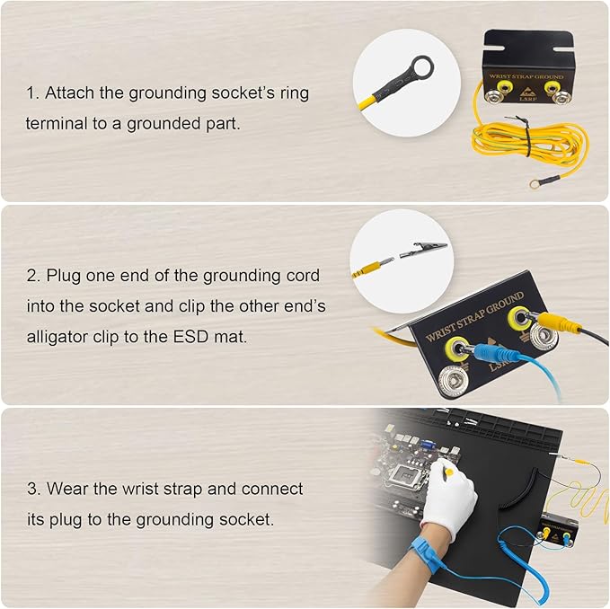 Anti Static Soldering Mat, Extra Large 27.6" x 15.7" Heat Resistant 932°F Large - Image 3