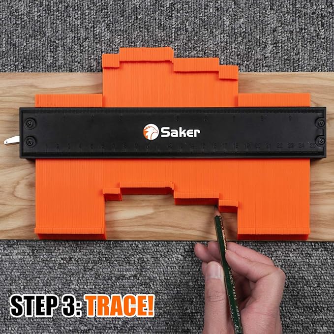 Saker Contour Gauge Tool for Woodworking & DIY, Profile Gauge - Image 6