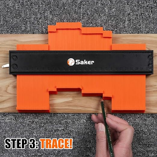 Saker Contour Gauge Duplication-Adjustable Lock-Precisely Copy Irregular - Image 5