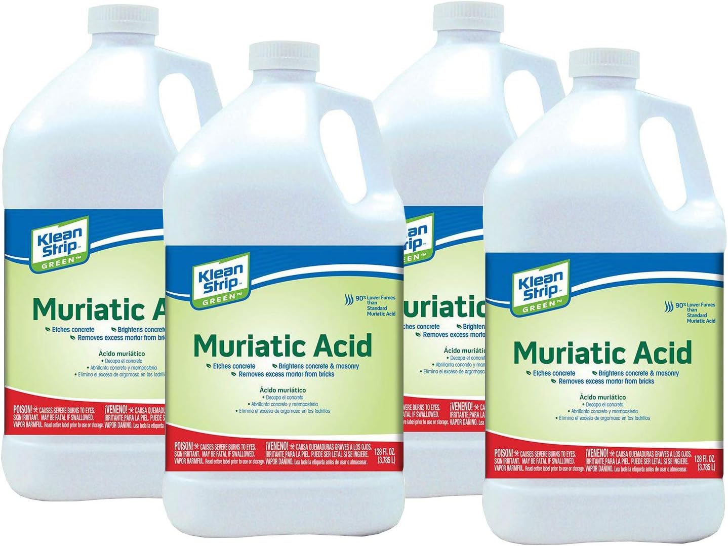 Klean Strip Green Safer Muriatic Acid Jug 128 Oz (Pack of 4)