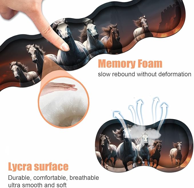 Ergonomic Keyboard Wrist Rest & Mouse Pad Wrist Rest Set, Large XXL Gaming Desk - Image 6