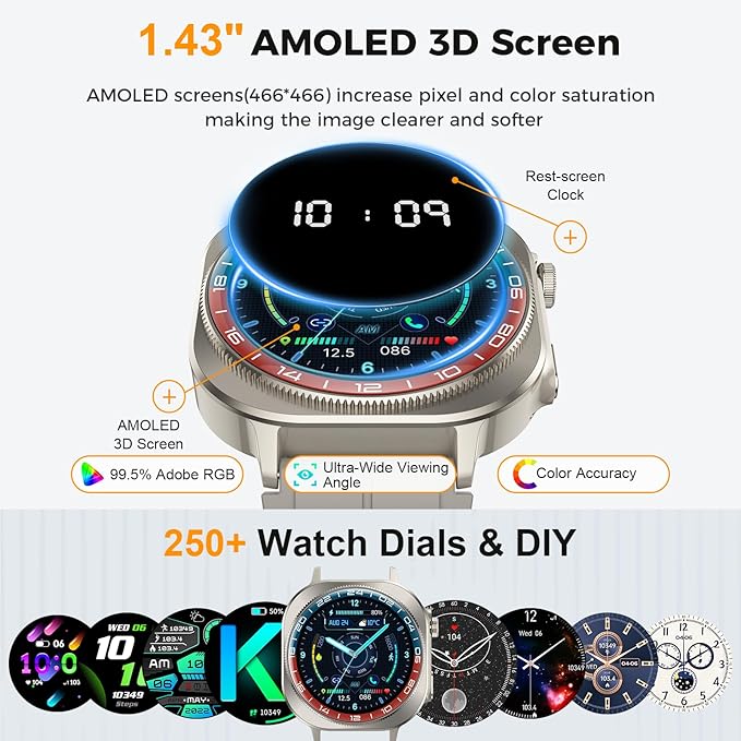 Soudorv Smart Watch, 2026 AMOLED 1.43" Smartwatch - Image 2