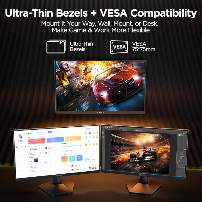KOORUI 27 Inch 1440p Gaming Monitor 200Hz, Fast IPS Screen, 95% DCI-P3 Color - Image 7