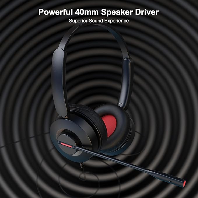 MAIRDI USB Headset with Microphone, PC Headset with Mic Noise Cancelling - Image 5