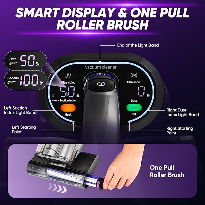Saker Mattress Vacuum Cleaner, Handheld Bed Vacuum - Image 5