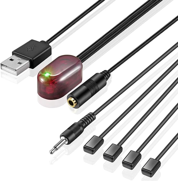 URWOOW IR Repeater Hidden Infrared Remote Extender System 1 Receiver 4 Emitters by URWOOW