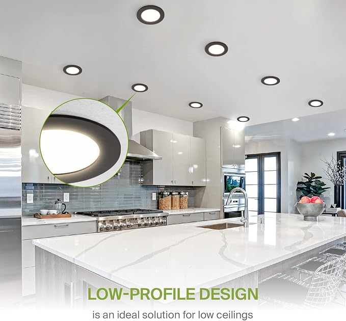 ASD 1 Pack LED Recessed Lighting 4 Inch 12W, 5 CCT 2700K-5000K CRI90+, IC Rated - Image 4