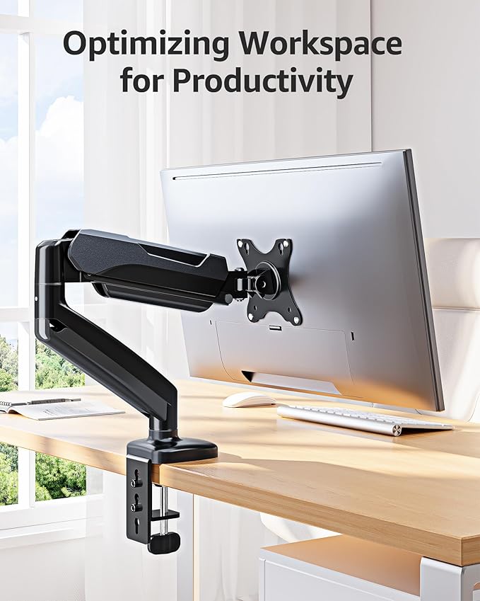 MOUNTUP Single Monitor Desk Mount Holds Screen up to 32 inch, Height Adjustable - Image 9