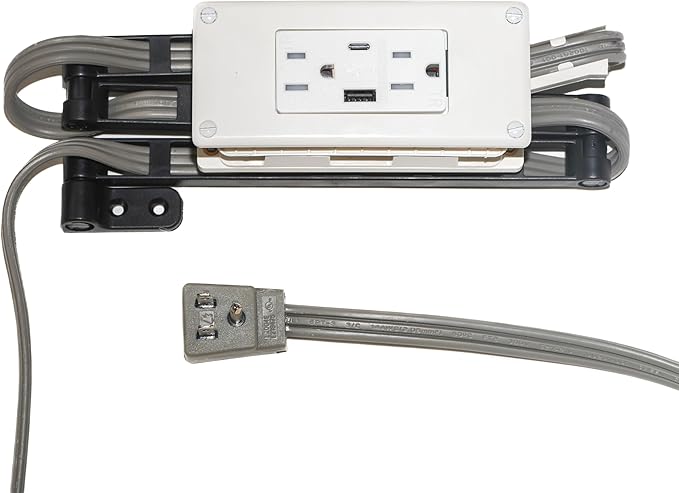 My Tidy Space Low Profile Combo USB-A USB-C 15 Amp in Drawer Docking Station by MyTidySpace