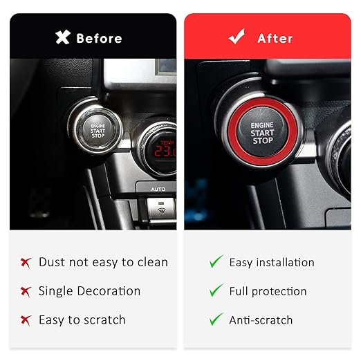 Auovo Engine Start Stop Button Outer Ring Compatible - Image 2