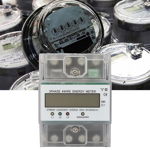 ANKROYU 220/380V 5-80A Power Meter, Energy Consumption Digital Electric Power - Image 3