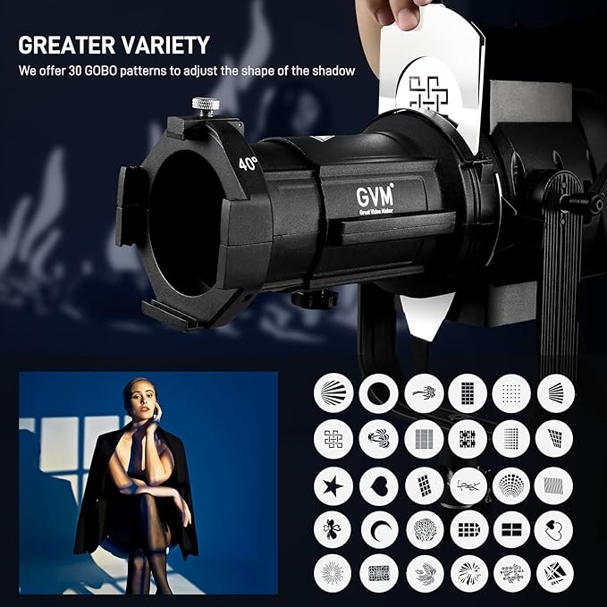 GVM Conical Optical Snoot Kit, Spotlight Snoot Photography - Image 5