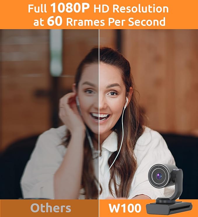 TOUCAN 1080P Webcam with Microphone, FHD Streaming Camera with 1080P/60fps - Image 2