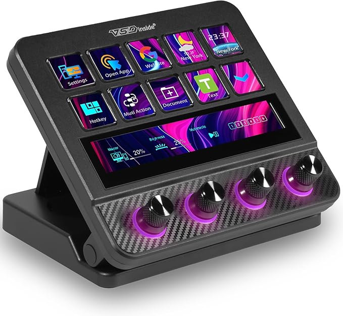 VSDINSIDE Macro Pad, Streaming Deck Stream Controller Soundboard Keypad by Unknown
