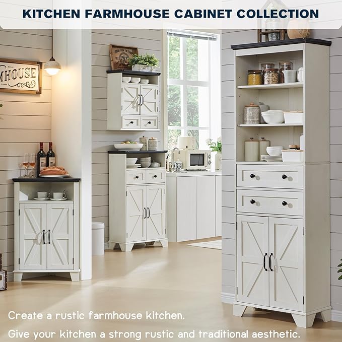 ACCOHOHO Bathroom Wall Cabinet, Farmhouse 24" Wide Medicine Cabinet - Image 7
