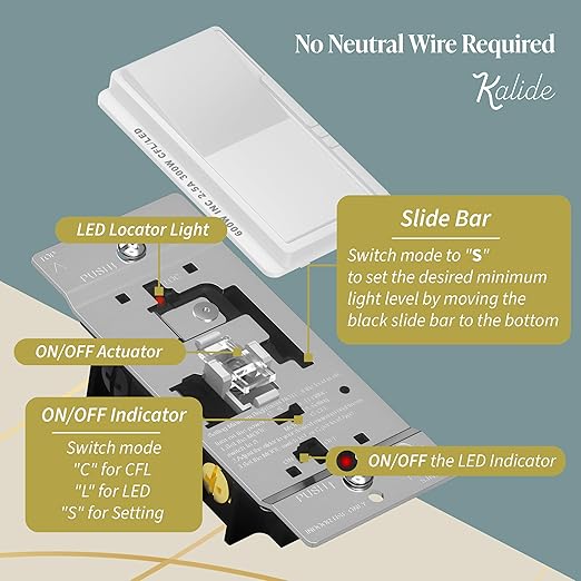 TOPGREENER Dimmer Light Switch, LED Dimmer Switches - Image 4