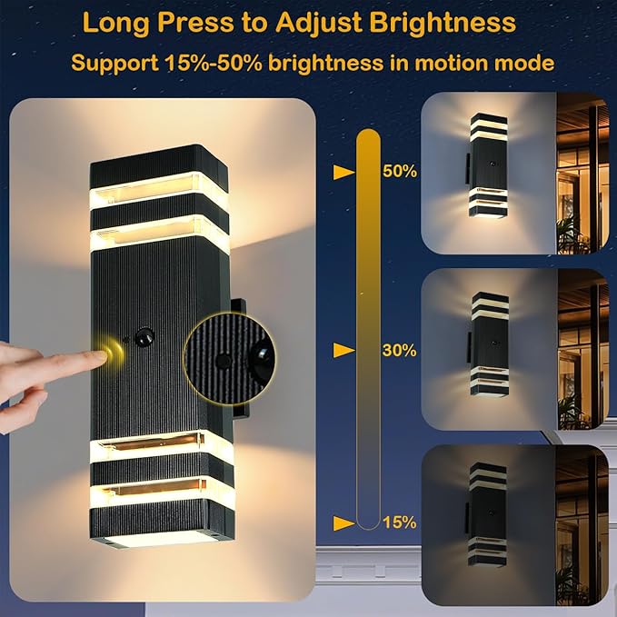 iYogaled Motion Sensor Outdoor Wall Lights - Image 6