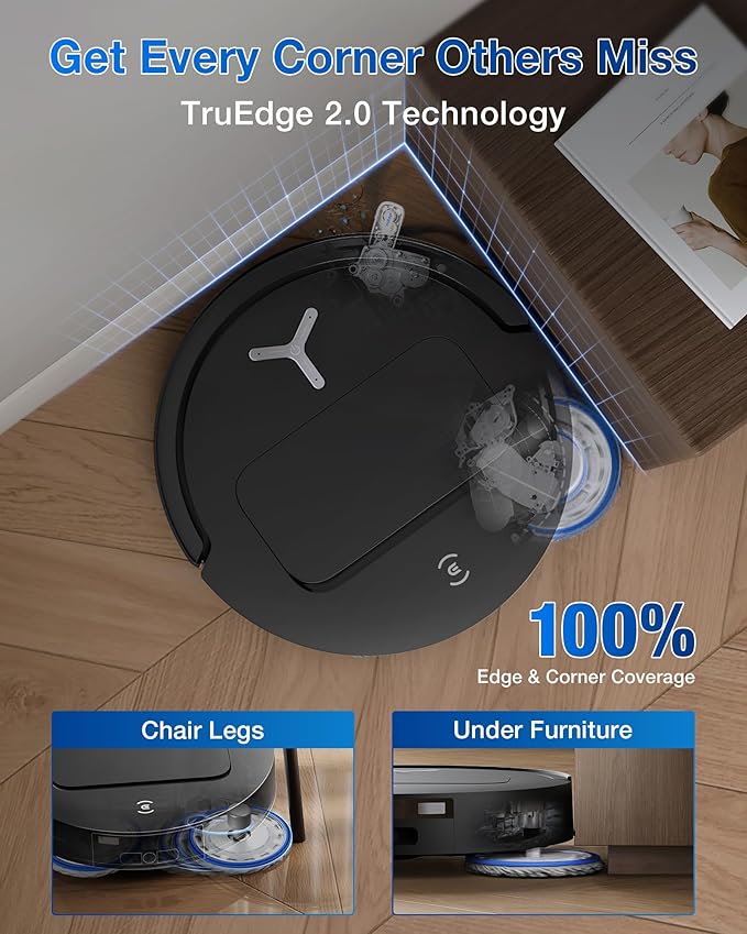 ECOVACS DEEBOT T50 PRO Omni Robot Vacuum and Mop, 3.19” Ultra-Slim, 000Pa - Image 4