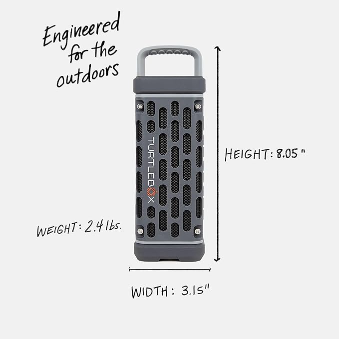 Turtlebox Ranger: Loud! Outdoor Portable Bluetooth 5.4 Speaker | Rugged - Image 2