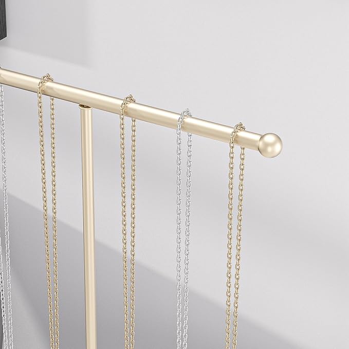 Justsoso Metal T-Bar Necklace Holder Stand, Necklace Hanging Display Stand - Image 2