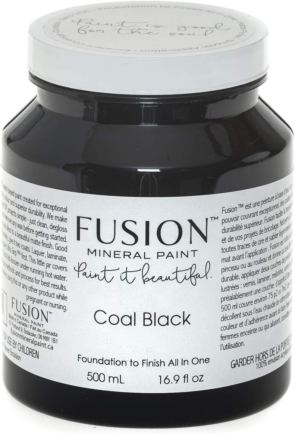 Fusion Mineral Paint 500 ml Coal Black