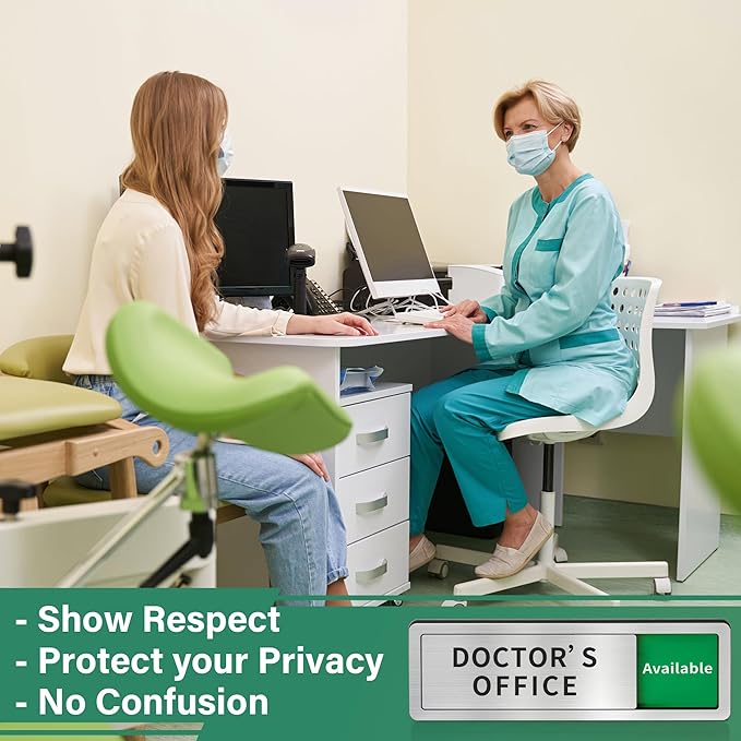 Doctor's Office Sign, Do Not Disturb- In Use/Available Slider Signs - Image 6