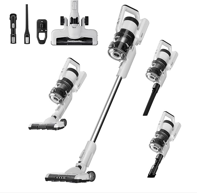 Eureka Cordless Vacuum Cleaner, Anti-Tangle Brushroll, Rechargeable Stick Vacuum by Eureka