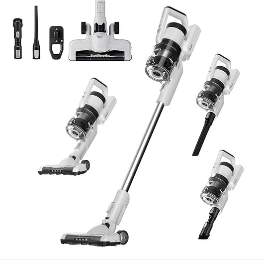 Eureka Cordless Vacuum Cleaner, Anti-Tangle Brushroll, Rechargeable Stick Vacuum by Eureka
