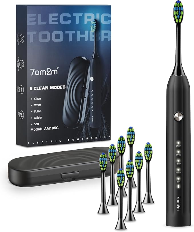 7AM2M Sonic Electric Toothbrush by 7AM2M