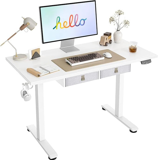 Agilestic Standing Desk with 2 Drawers, Adjustable Height Electric Desk with by Agilestic