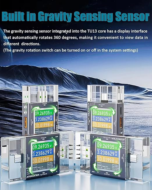 Eversame USB Tester, Type-C/USB 2 in 1 Fast Charging Protocol Voltmeter Power - Image 8