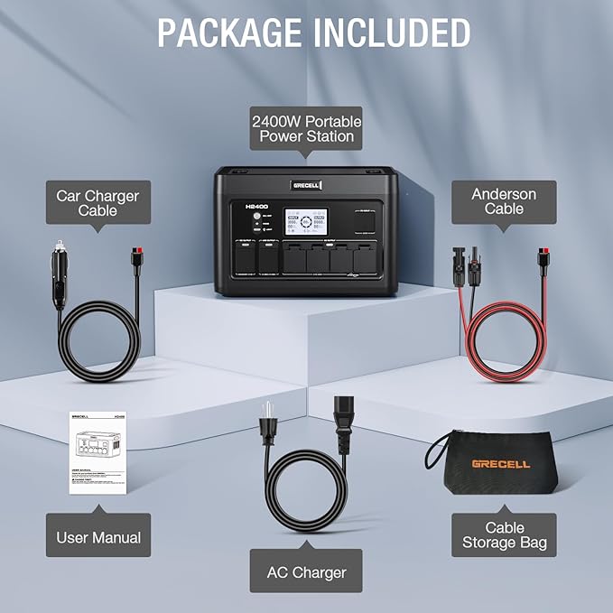 Portable Power Station 2400W, 1843Wh LiFePO4 Solar Generator UPS Home Battery - Image 9