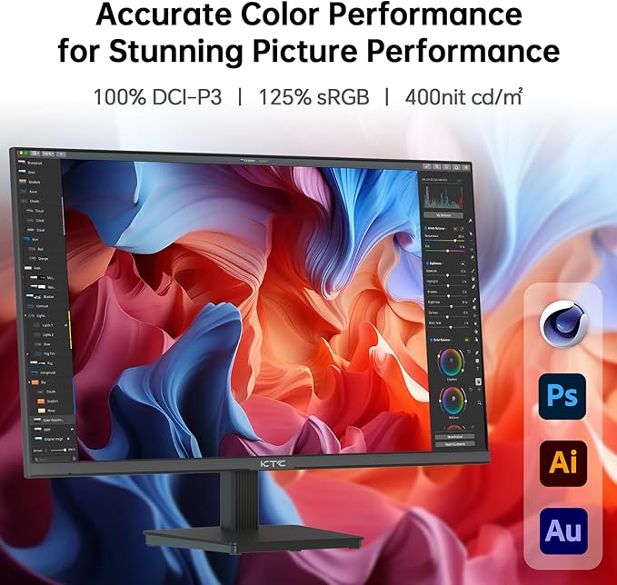KTC 27 Inch 4K UHD Computer Monitor, IPS 3840×2160 Monitor - Image 4