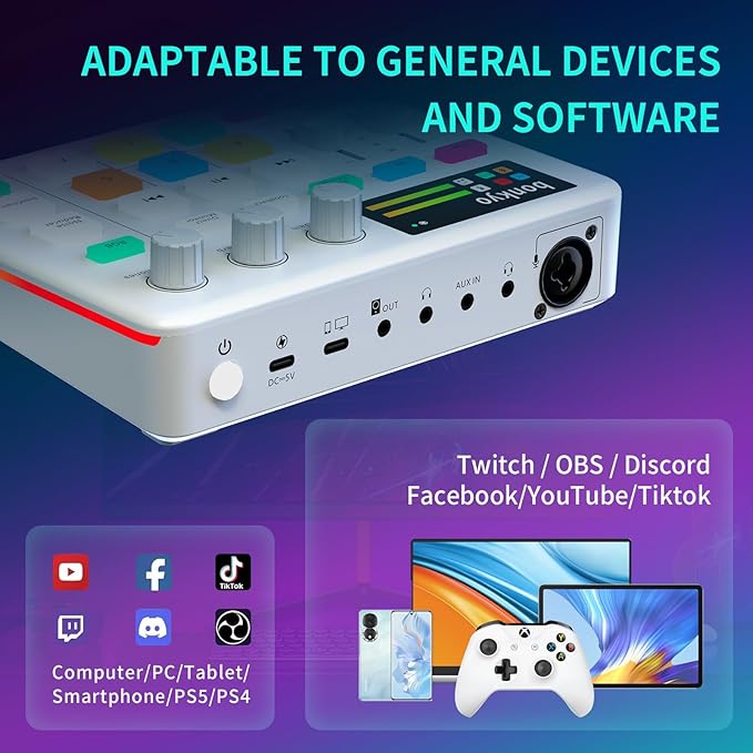 Bonkyo Gaming Audio Mixer & USB Interface - Image 6