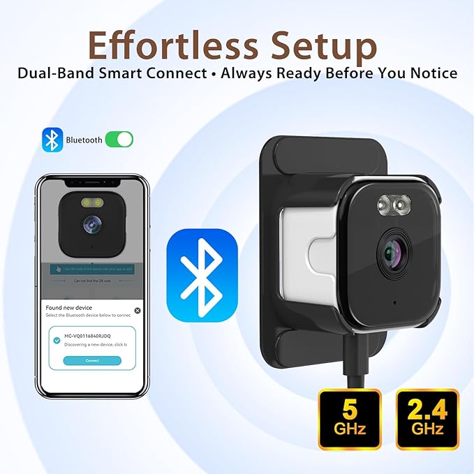 EVERSECU 2K Window Camera with Adhesive Mount, Starlight Color Night Vision - Image 8