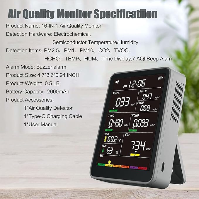 Professional Indoor Air Quality Monitor - Image 5