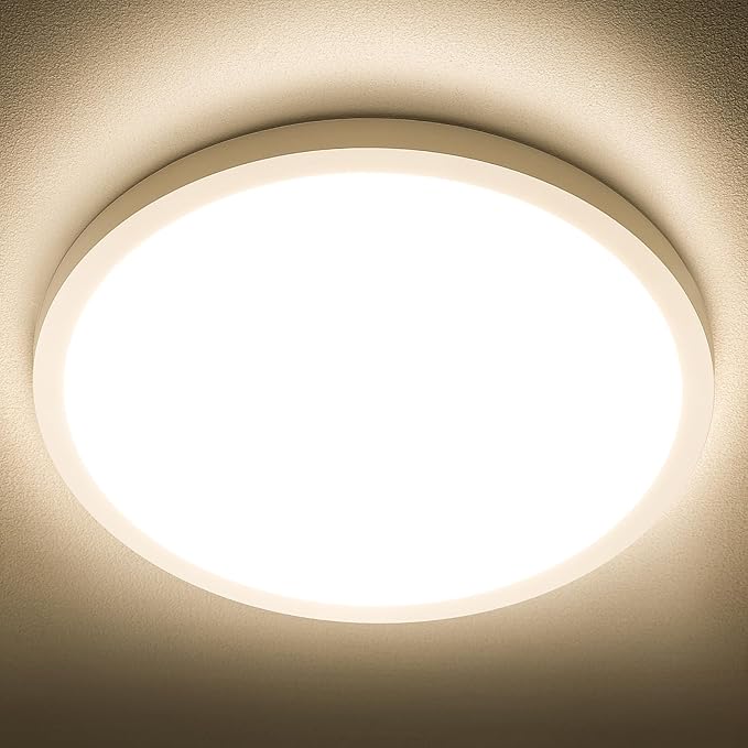 SunRider LED Flush Mount Ceiling Light Fixture, 3000K Warm White, 12 Inch 24W by SunRider